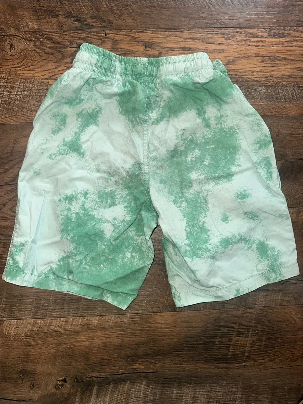 GAP Kids Green Tie-Dye Drawstring Shorts